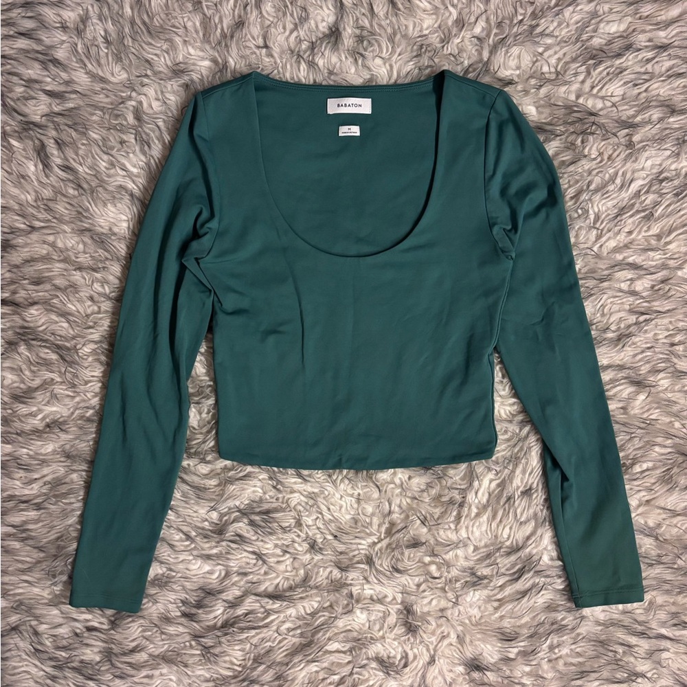 Babaton Green Long Sleeve Contour